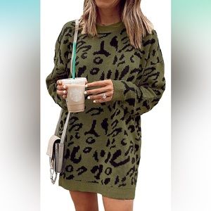 Leopard print sweater